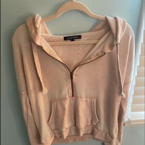 pink half zip with pockets